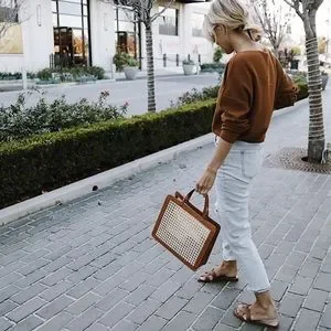 未使用▼PALMGRENS パームグレンス CLASSIC Rattan Bag Classic Rattan Bag by Palmgrens | - Great Dane